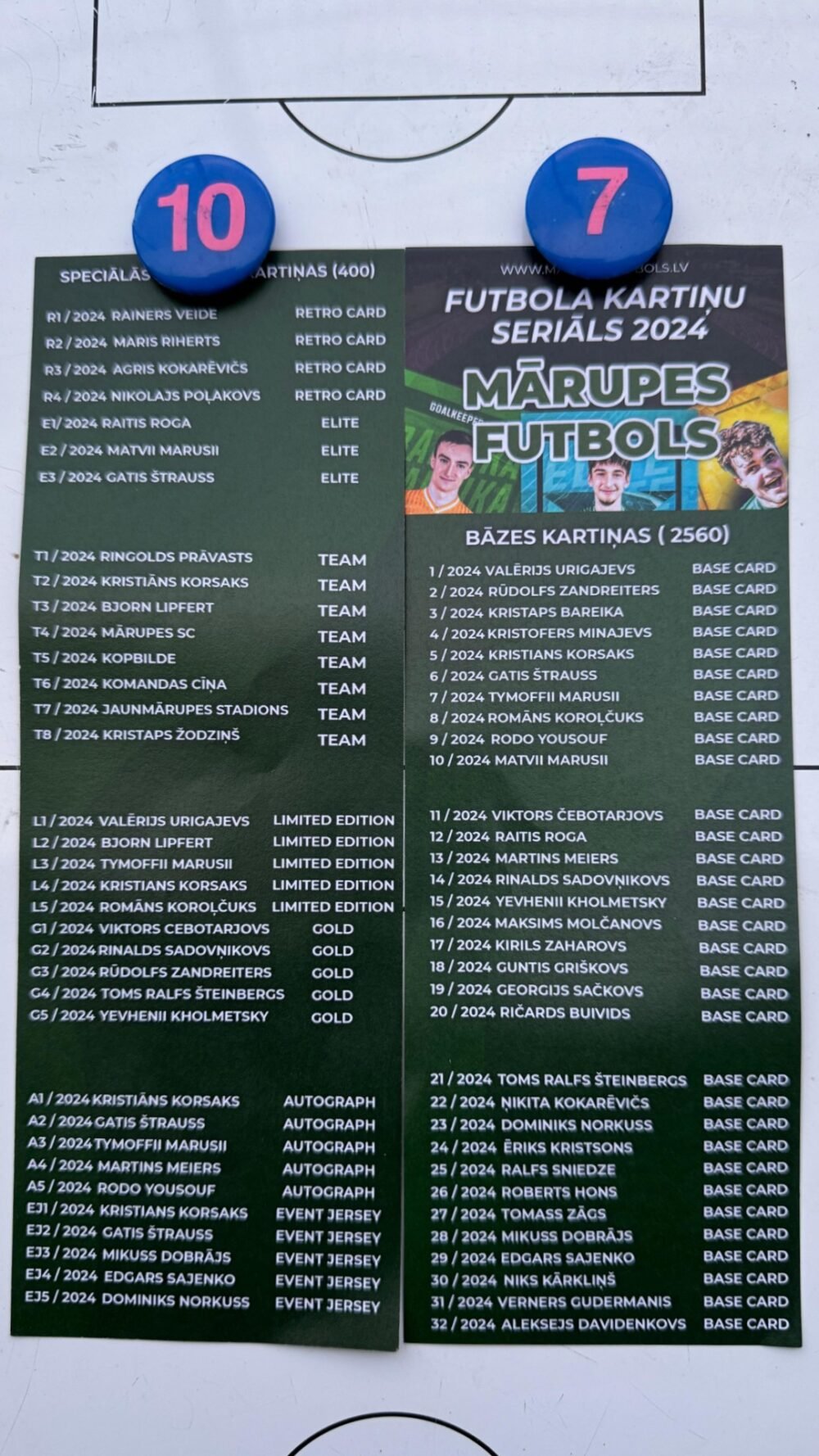 2024 MĀRUPES FUTBOLISTU KARTIŅAS - Image 5